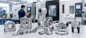 CNC machined robotics components