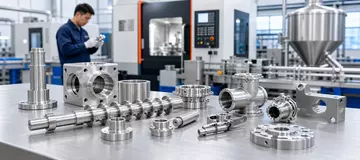 CNC machined food machinery components