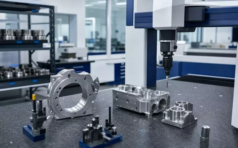 Precision CNC parts inspection lab